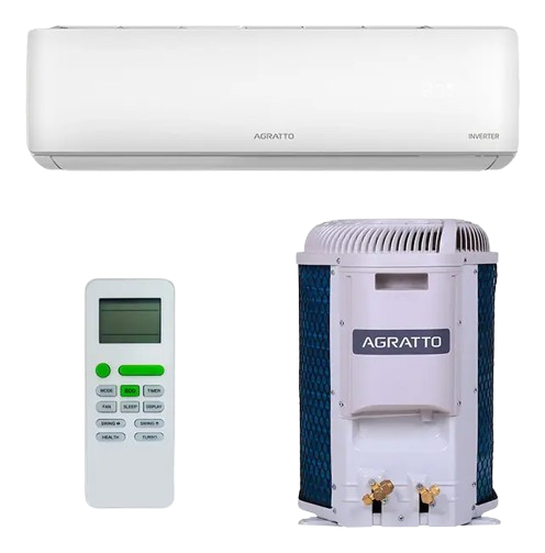 Ar-condicionado inverter 12000 BTUs quente e frio econômico e silencioso